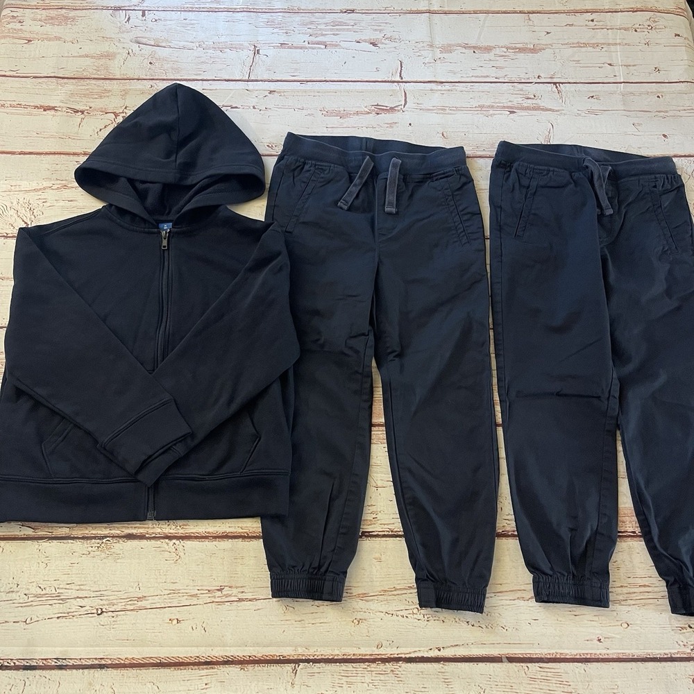 IZOD Boys Approved Schoolwear Stretch Jogger Pants Size 8 & Old Navy Hoodie 8